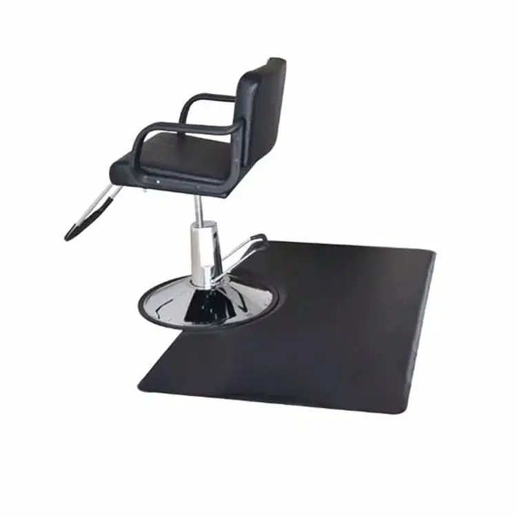 Custom Logo Soft Anti-Fatigue Floor Salon Barber Pad Hair Cutting Barber Mat Salon Chair Fixed Floor Mat