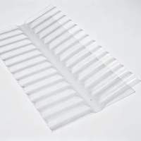 Tôle de toiture en polycarbonate ondulé transparent pour serre, auvent et lucarne