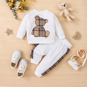 Nuovi arrivi New bron toddler baby Cotton Cartoon stampato Casual boy clothing sets autunno da <span class=keywords><strong>0</strong></span> a <span class=keywords><strong>3</strong></span> <span class=keywords><strong>mesi</strong></span> - Product Image 6