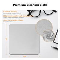 K&F CONCEPT Lot de 3 chiffons de nettoyage pour objectifs en microfibre lavables et réutilisables, emballés individuellement, pour appareils photo et lunettes de soleil