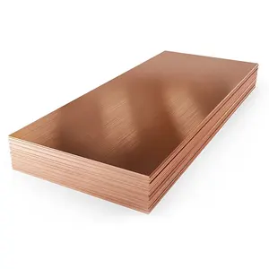 ASTM C10100 C10200 Oxygen Free Copper Plate Tu1 Tu2 C1020 Pure Copper Sheet Price