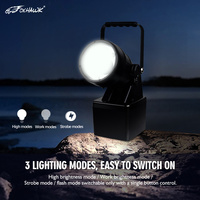 Lampe de travail portable anti-explosion Foxhawk ATEX Zone 12V à batterie rechargeable LED IP66 pour atelier et extérieur avec fixation magnétique