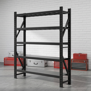 Wholesale Metal Warehouse Rack Steel <b>Adjustable</b> Galvanized Storage <b>Shelf</b> Screw Assembly Standard Size Hot Medium Duty - Product Image 1