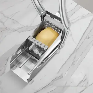 Cortador de Frutas y Verduras de Acero Inoxidable, Cortador de Papas Fritas, Rebanador de Patatas, Picador de Verduras, Utensilios de Cocina - Product Image 6