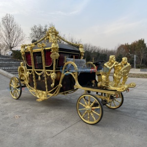 Diseño Exclusivo, Carruaje de Caballos con Escultura Real Personalizada, Carruaje de Boda de Princesa, Carro Eléctrico para Recorridos Turísticos - Product Image 6