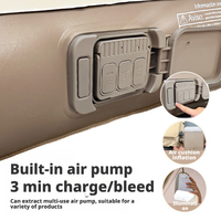 Matelas pneumatique pour lit Queen, simple ou double, avec pompe intégrée, lit gonflable portable et pliable pour le camping