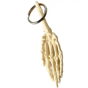 Palm Hand Bone Joint Key Chain Small human Skeleton Key Ring Gift Christmas Decoration