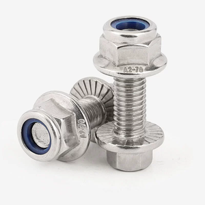 Bullone della flangia con testa esagonale bullone seghettato della flangia con i dadi di blocco della flangia M5 M6 A2 <span class=keywords><strong>acciaio</strong></span> inossidabile GB5789 - Product Image 6