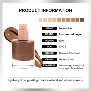 Nouveau design, logo personnalisé, fond de teint liquide pour le maquillage complet, boîtes d'impression, cosmétiques populaires pour femmes - Product Image 6