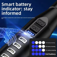 Lampe torche tactique solaire LED AA IP67 2023 pour la défense personnelle, patrouille extérieure, sécurité, rechargeable, lumineuse