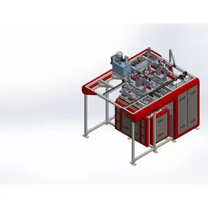 Máquina Semitermoforadora AS 1000T para Bandejas de Huevos, Línea de Moldeo de Pulpa de Papel Reciclado con Unidad de Presecado y Horno - Product Image 2