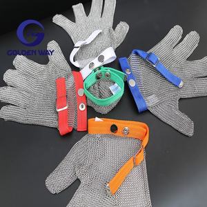 Guantes de seguridad de acero de carnicero de malla metálica de acero inoxidable baratos de grado alimenticio 5 para carnicero anticorte usando - Product Image 6
