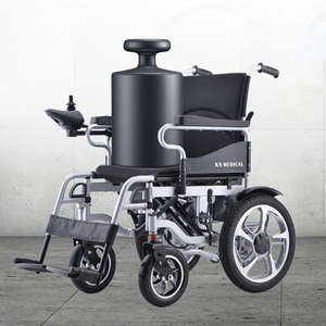 KSM-501P China Hospital Power Wheelchair with Controller Joystick and Lead-acid Battery Transport <b>Chair</b> for Handicapped Adults - Product Image 4