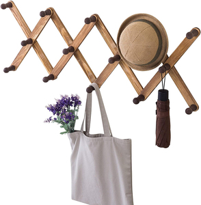 Porte-manteau mural télescopique à 14 crochets, porte-manteau accordéon pour couloir, entrée - Product Image 1