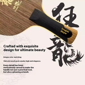 Raqueta <span class=keywords><strong>de</strong></span> <span class=keywords><strong>tenis</strong></span> <span class=keywords><strong>de</strong></span> mesa <span class=keywords><strong>de</strong></span> la serie Crazy Dragon <span class=keywords><strong>de</strong></span> Grado Profesional <span class=keywords><strong>de</strong></span> Piscis, hoja <span class=keywords><strong>de</strong></span> 7 capas <span class=keywords><strong>de</strong></span> carbono negro, ataques rápidos ambos - Product Image 2