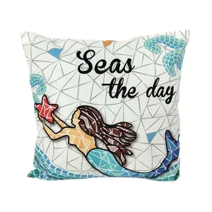 Custom print home decorative animal ocean beach souvenir pillow covers