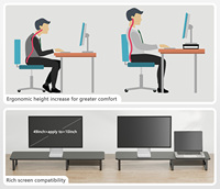 Support d'écran et support pour ordinateur portable extensible, étagère de bureau pour la maison et le bureau – Offre Spéciale