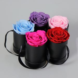 Équateur roses conservées 1pc fleur préservée boîte-cadeau finie <span class=keywords><strong>rose</strong></span> petite boîte à la main pour <span class=keywords><strong>rose</strong></span> préservée - Product Image 6