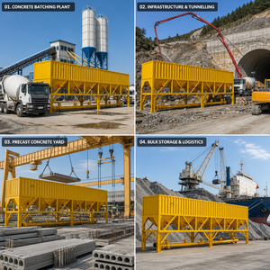 Mobile Horizontal Silo 30T 50T Foundation-Free Portable Cement Storage Silo with Vertical Auger Conveyor <strong>for</strong> <strong>Sale</strong> - Product Image 4
