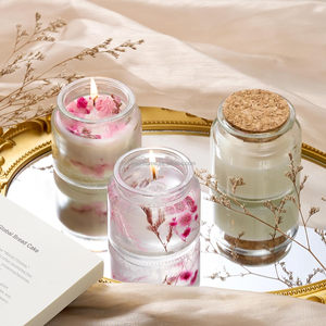 Velas Aromáticas Mini de 100 ml en Frascos de Vidrio - 6 Colores (Ámbar/Verde Oliva/Gris <span class=keywords><strong>Claro</strong></span>/Transparente, Esmerilado, Negro) Entrega Rápida en 5 Días - Product Image 2