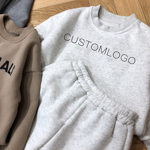 Vêtements pour garçon en bas âge, vente chaude, 100% coton, vêtements pour enfants, sweat-shirt en polaire, ensembles deux pièces - Product Image 4