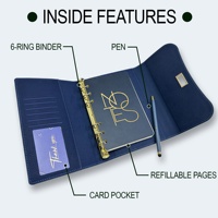 Carnet rose 2027, nouveau design, porte-stylo à trois volets, classeur à anneaux, vente en gros, A5 A6, logo personnalisé, carnet à feuilles mobiles rechargeable
