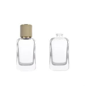 Flacon de parfum en verre rectangulaire haut de gamme à fond épais, vide, avec bouchon, 50 ml, 100 ml, faible MOQ - Product Image 5