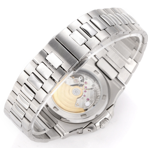 Montre-bracelet de luxe haut de gamme 2026 en acier inoxydable avec lunette sertie de diamants, fonction phase de lune et date, polyvalente, décontractée et formelle, pour collectionneur - Product Image 6