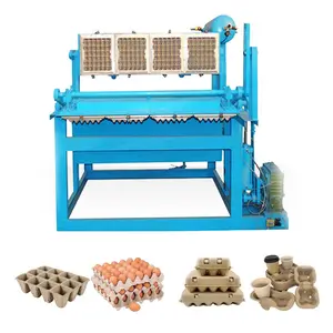 Machine de moulage de pulpe alternative semi-automatique, Machine de plateau d'emballage de couverts, Machine de formage de pulpe et de carton
