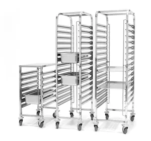 Other Hotel Restaurant Supplies Stainless Steel Baking Tray Rack Gn Pan Trolley