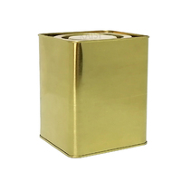 Boîte carrée hermétique en métal pour le thé avec logo personnalisé de qualité alimentaire Petite boîte à thé en fer blanc avec couvercle