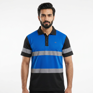 Camisetas de Trabajo de Seguridad de Manga Corta con Logotipo Personalizado, 100% Algodón, Precio Económico de Fábrica al por Mayor, Camisetas de Seguridad para Hombre - Product Image 1