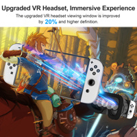 2024 noël vente chaude 3D VR Machine de jeu VR lunettes boîte 3D bandeau Compatible Nintendo Switch OLED contrôleur jeu