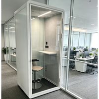 Cabine de réunion insonorisée professionnelle portable pour studio, salle de réunion, enregistrement téléphonique, cabine acoustique pour 6 personnes, cabine de travail insonorisée, pod de bureau insonorisé