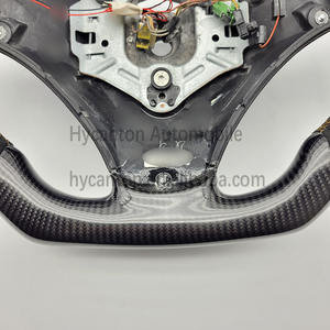 Volante LED de fibra de carbono Alcantara personalizado M Sport para volante de coche BMW E90 - Product Image 2