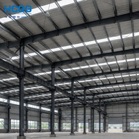 Structure en acier Q355B pour entrepôt, poutre en H, cadre métallique préfabriqué, bâtiment industriel logistique, longue durée de vie