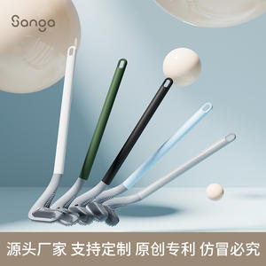 TPR Golf <span class=keywords><strong>brosse</strong></span> de toilette toilette domestique longue poignée colle douce <span class=keywords><strong>brosse</strong></span> de toilette mur-type <span class=keywords><strong>brosse</strong></span> de nettoyage sans poinçon - Product Image 3