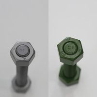 ASTM A320 A320M ASME B18.31.2 4 # Vis à tête hexagonale entièrement filetées en PTFE L7 L7M B7 de -5'' à M2-M100 avec écrous hexagonaux A194 A194M 7L 2H pour l'industrie pétrolière et gazière