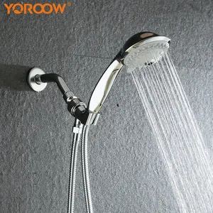 גבוהה-לחץ 5-הגדרת גשמים מקלחת יד כף יד מקלחת משולבת 5 פונקציות כרום ABS כף יד מקלחת עם מסנן