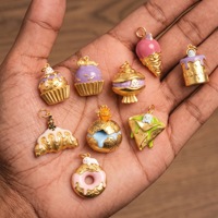 Liontin Seri Hewan Kartun Lucu Trendi Baru, Aksesori DIY, Berlapis Tembaga