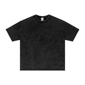 Camiseta de algodón 100% con LOGO personalizado, estilo hip hop, de punto, color sólido, para hombre, manga corta, transpirable, suave, informal, para verano. - Product Image 1