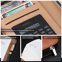 Carnet de notes multifonctionnel A6 A5 B5 pour gestionnaire d'entreprise, journal de voyage, classeur à feuilles mobiles, couverture rigide