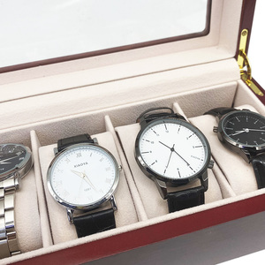Boîte à <span class=keywords><strong>montre</strong></span> de poche rectangulaire en bois de luxe personnalisée avec gravure, emballage cadeau réutilisable à 6 emplacements pour hommes, OEM/ODM disponible - Product Image 6