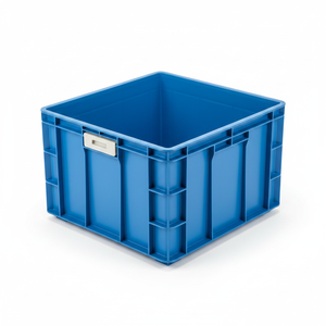 KN 4312 Heavy Duty Solid <b>Box</b> Industrial Euronorm Storage Container Plastic <b>Crate</b> - Product Image 2