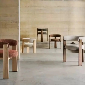 Chaise de salle à manger en bois de frêne massif au design moderne, couleur personnalisable, chaise de loisirs, mobilier pour la maison - Product Image 3