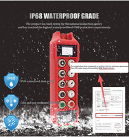 Control Remoto Inalámbrico Industrial a Prueba de Agua de 8 Botones y Una Sola Velocidad, Serie de Construcción de Puentes, para Mayoristas