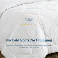Couette d'hôtel King/Queen Size avec ensemble de couette en microfibre pour l'été et l'hiver, insert de couette moelleuse