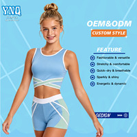 Service OEM de Gros Personnalisé : Soutiens-gorge et Shorts de Cheerleading en Tissu Métallique Sublimé avec Poudre d'Oignon Dorée AB Diamond