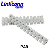 Accessoires de connecteurs de borniers 12P bornier de type H résistant à la chaleur 450V 24A vis double pince (1-2.5mm ²) PA9
