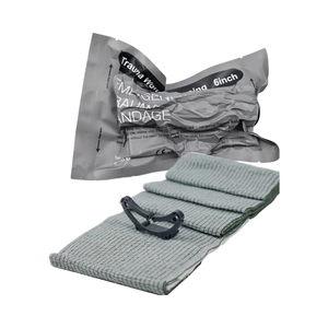 ضمادة إسعافات أولية معقمة خالية من اللاتكس خضراء اللون لوقف النزيف، ضمادة إسرائيلية للطوارئ للاستخدام الذاتي - Product Image 3